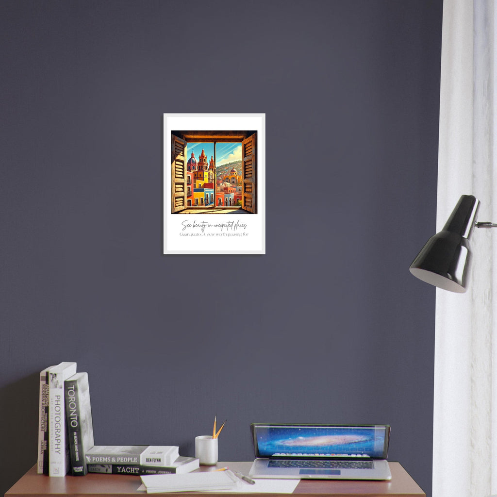 Guanajuato Mexico Framed Wall Art – Colourful Cityscape Travel Print, Spanish Architecture Decor, Vibrant Mexican Poster
