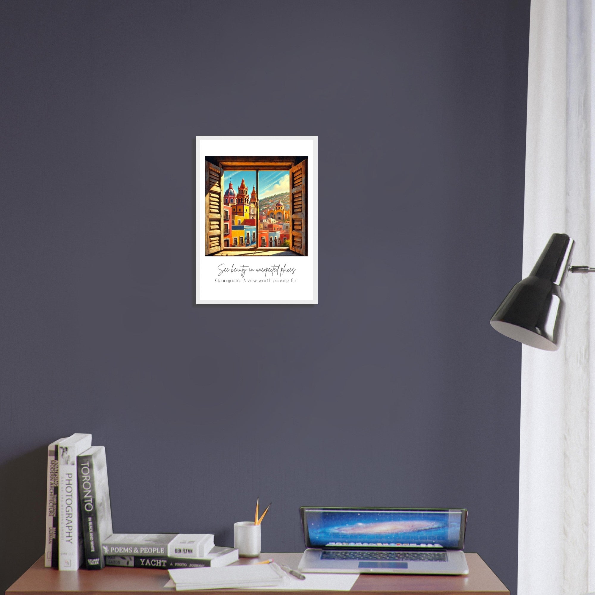 Guanajuato Mexico Framed Wall Art – Colourful Cityscape Travel Print, Spanish Architecture Decor, Vibrant Mexican Poster