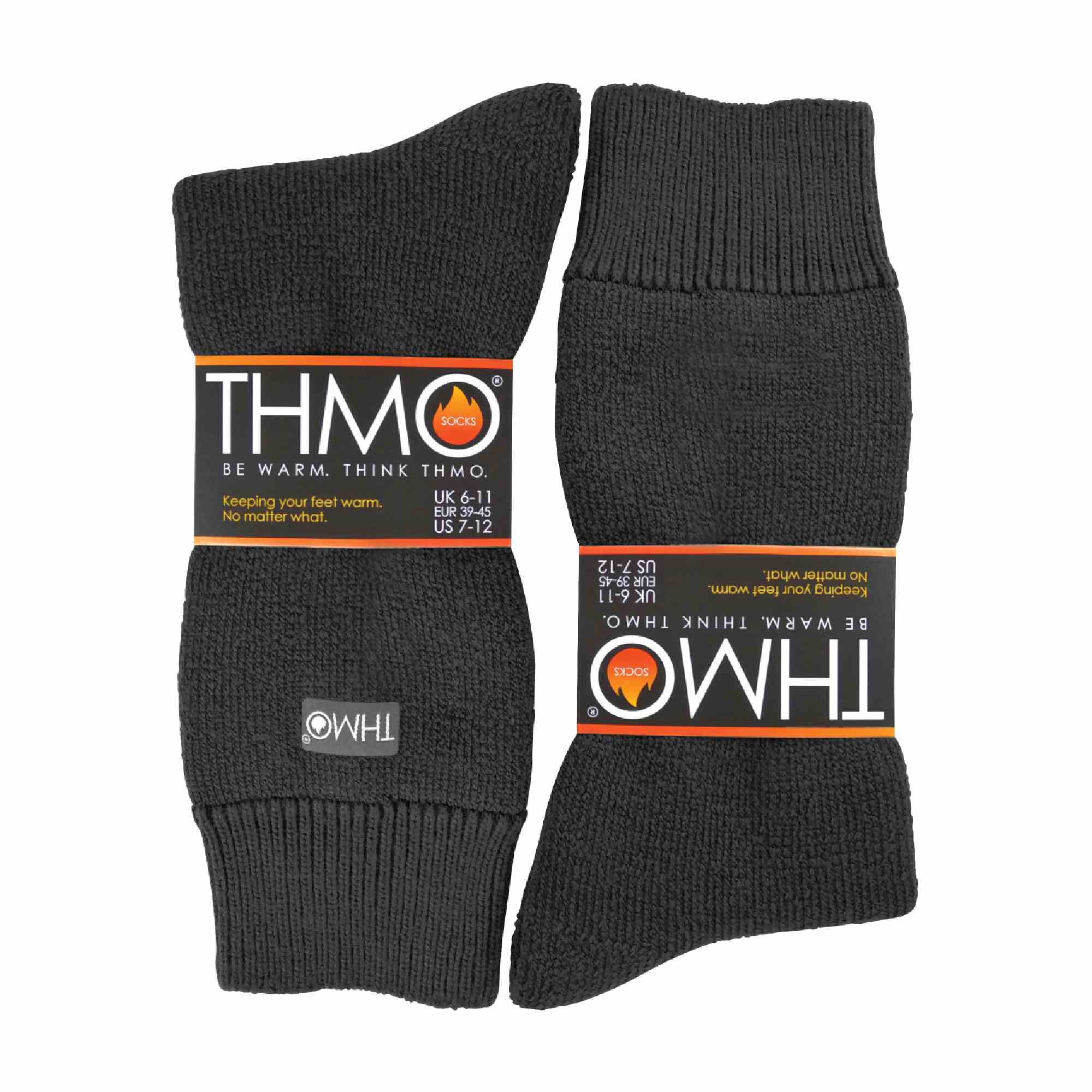 Mens Thick Winter Thermal Socks with Seamless Toe (Multipack Options)