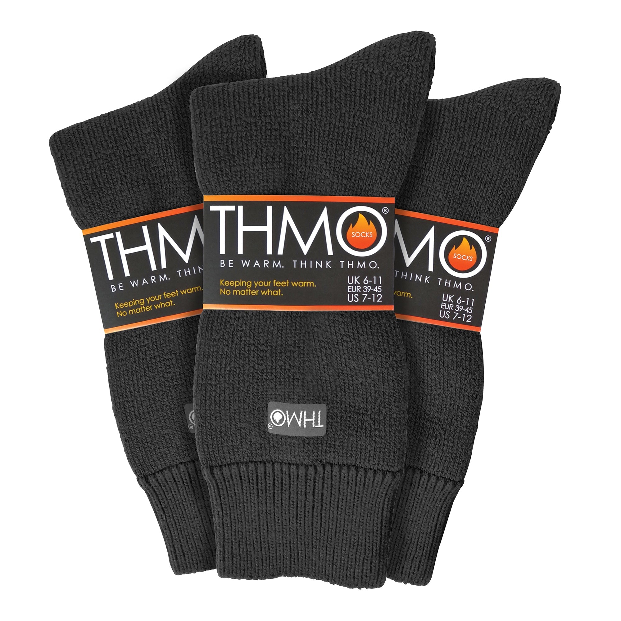 Mens Thick Winter Thermal Socks with Seamless Toe (Multipack Options)