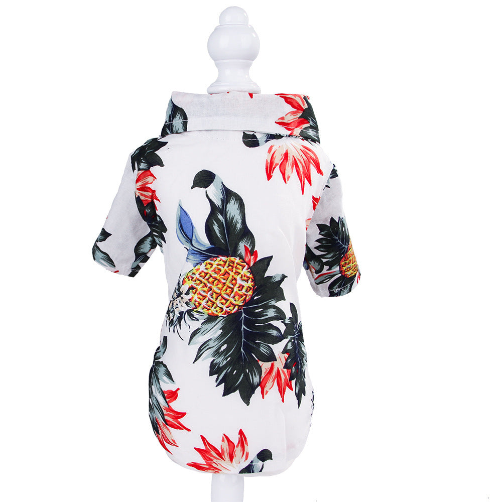 Hawaiian Printed Shirt Small and Medium Teddy Shiba Inu