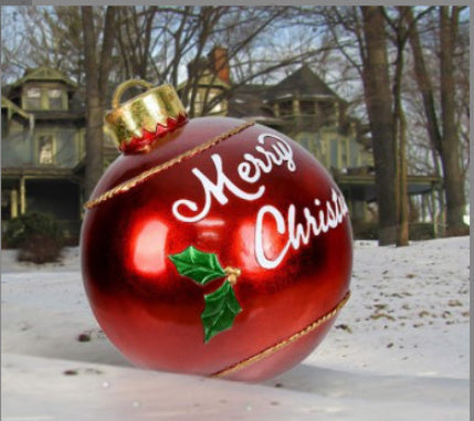 Christmas Balls Christmas Tree Decorations Outdoor Atmosphere Inflatable Toys For Home Christmas Gift Ball