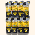 24 Pairs Mens Heavy Duty Work Socks Cushion Sole Reinforced Toe Heel Durable Black Boot Sock for Construction Outdoor Jobs Walking Sizes UK 6-11 EUR 39-45 by Sock Stack