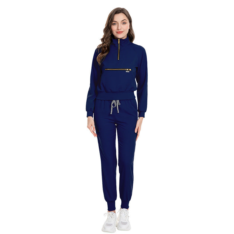 Women's Premium Jogging Suit - Stretch Nurse Style Tracksuit Set