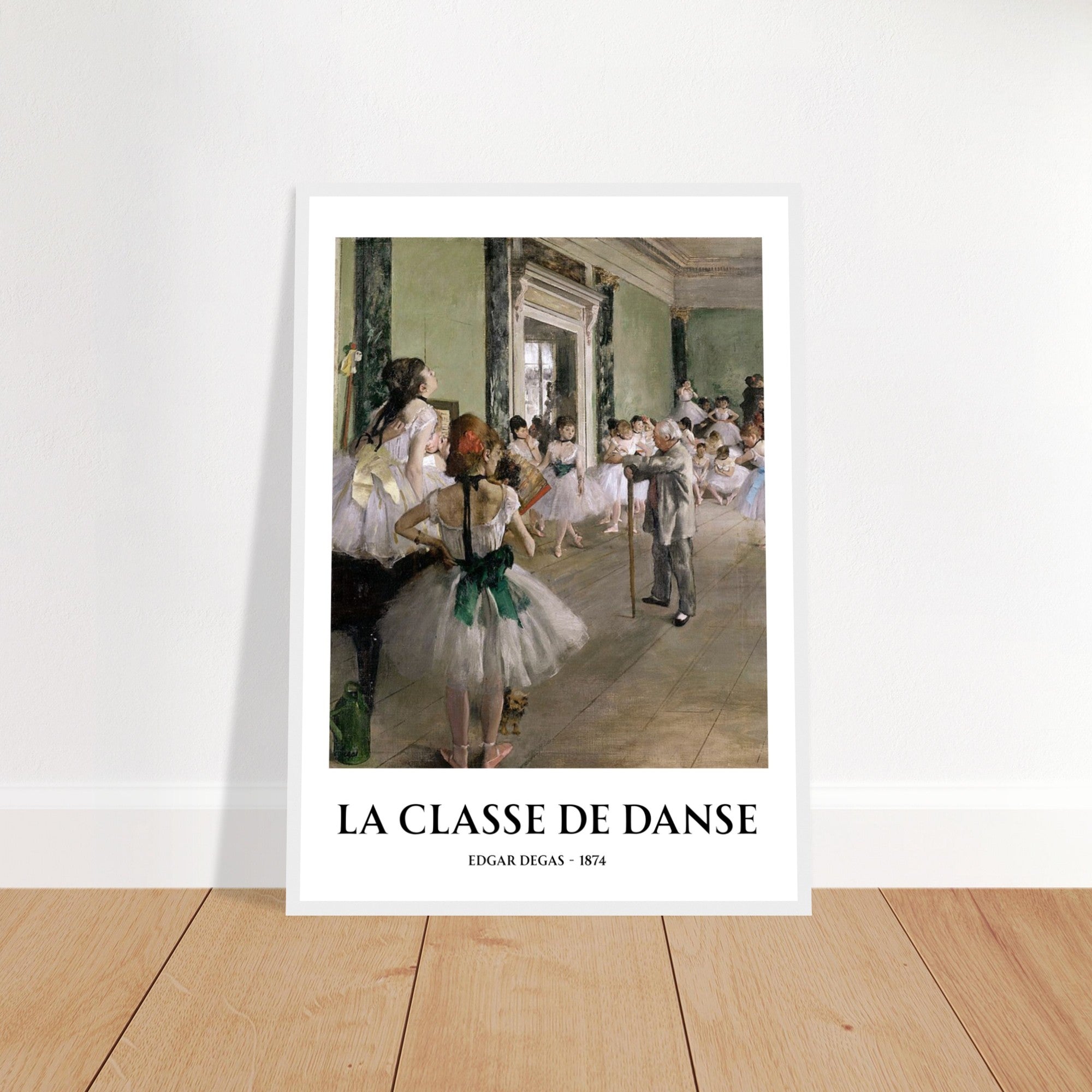 La Classe de Danse Framed Print – Edgar Degas Ballet Wall Art, Impressionist Dance Poster, Classical Art Decor for Studio or Home