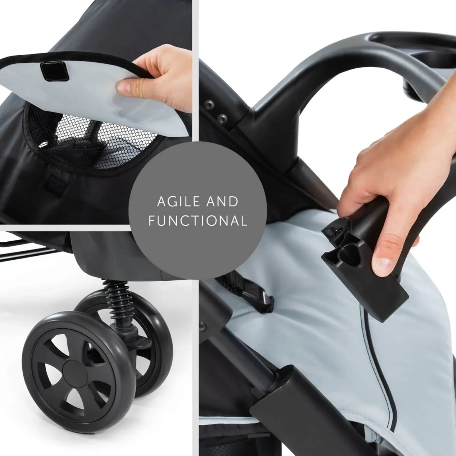 Hauck Shopper Neo II Pushchair - Caviar/Silver