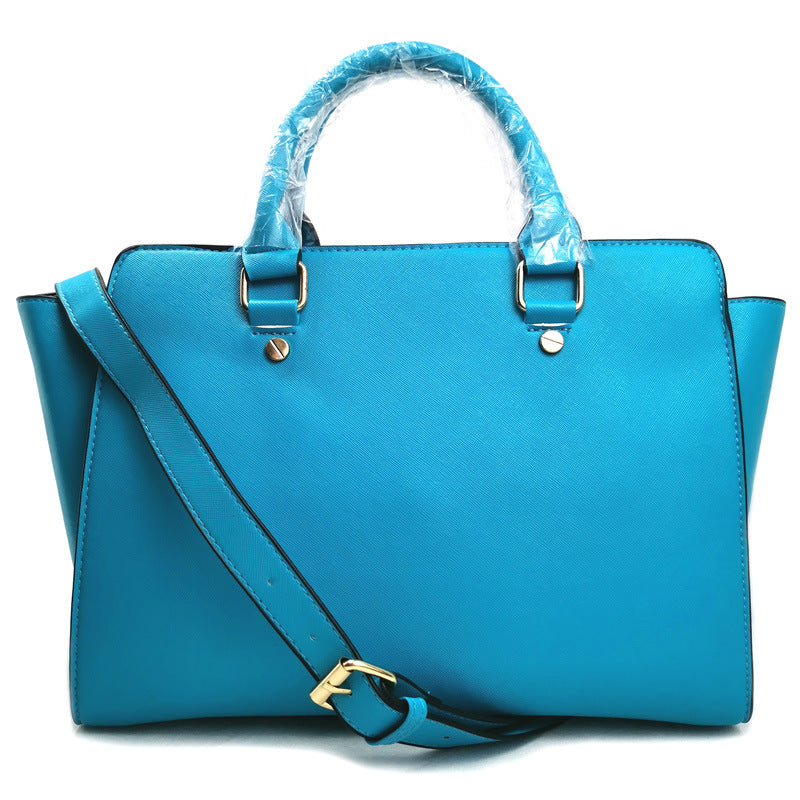 Smiley cross pattern shoulder bag