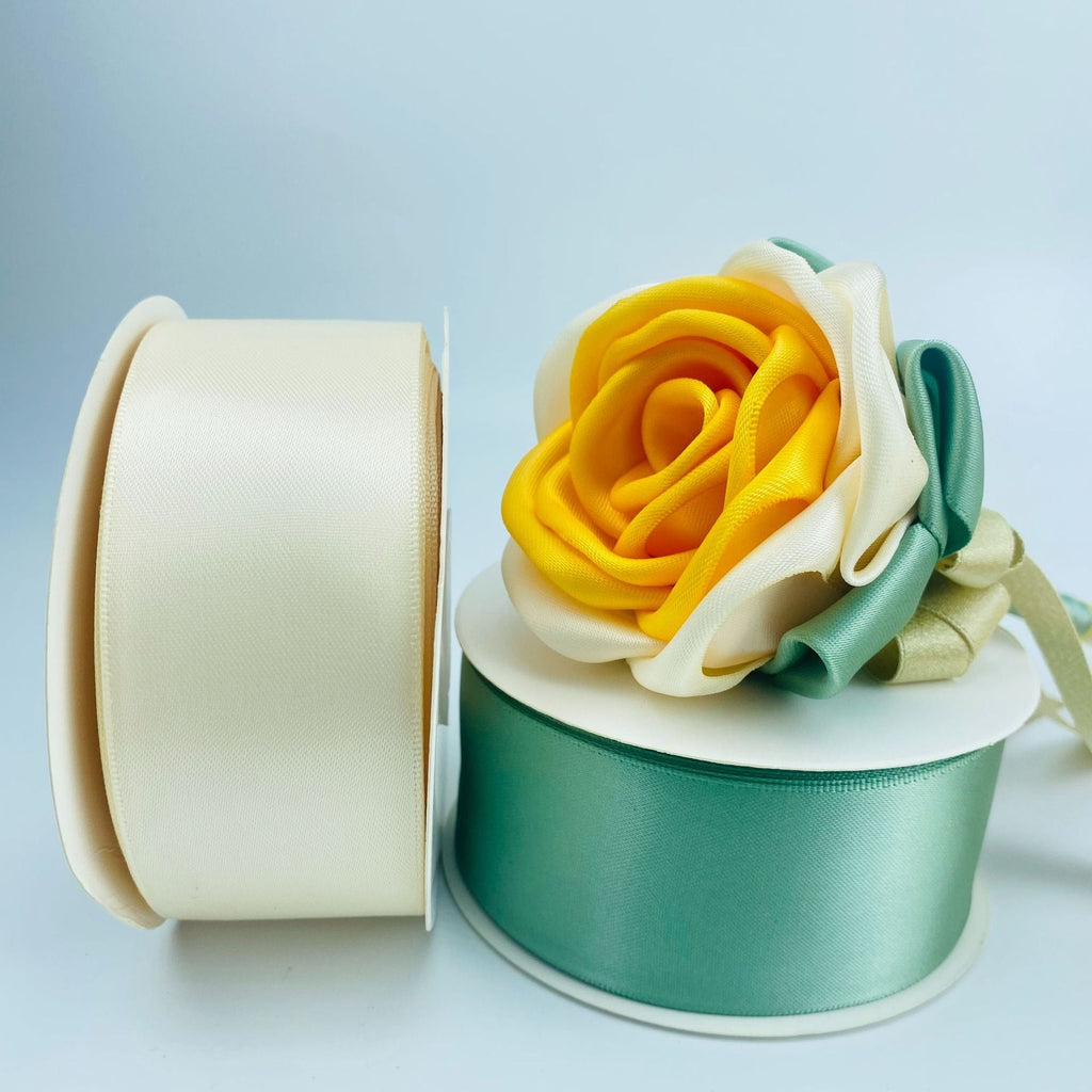Double-sided Bright Thickened Dacron Ribbon Chinese Valentine's Day Bouquet Gift Box Package Ribbon