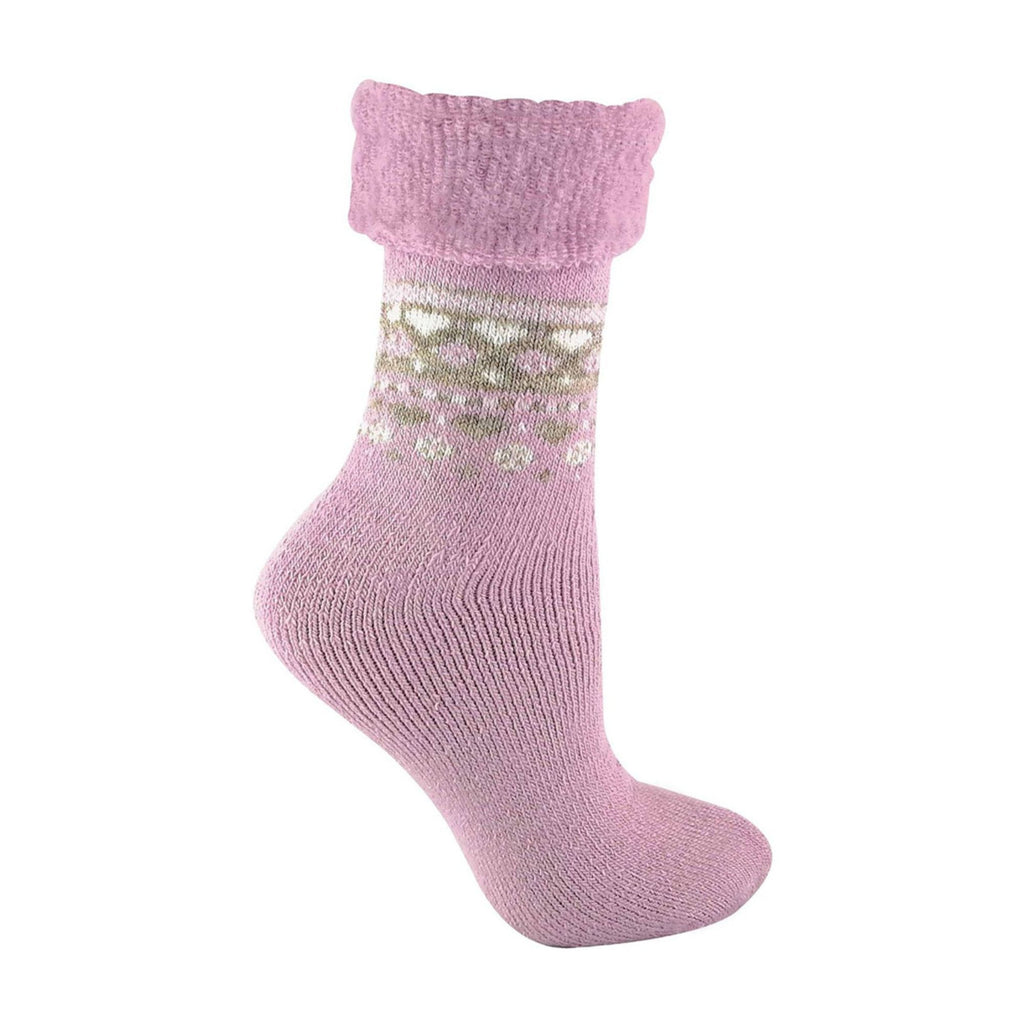 1 Pack Ladies Turn Over Top Warm Nordic Bed Socks for Winter