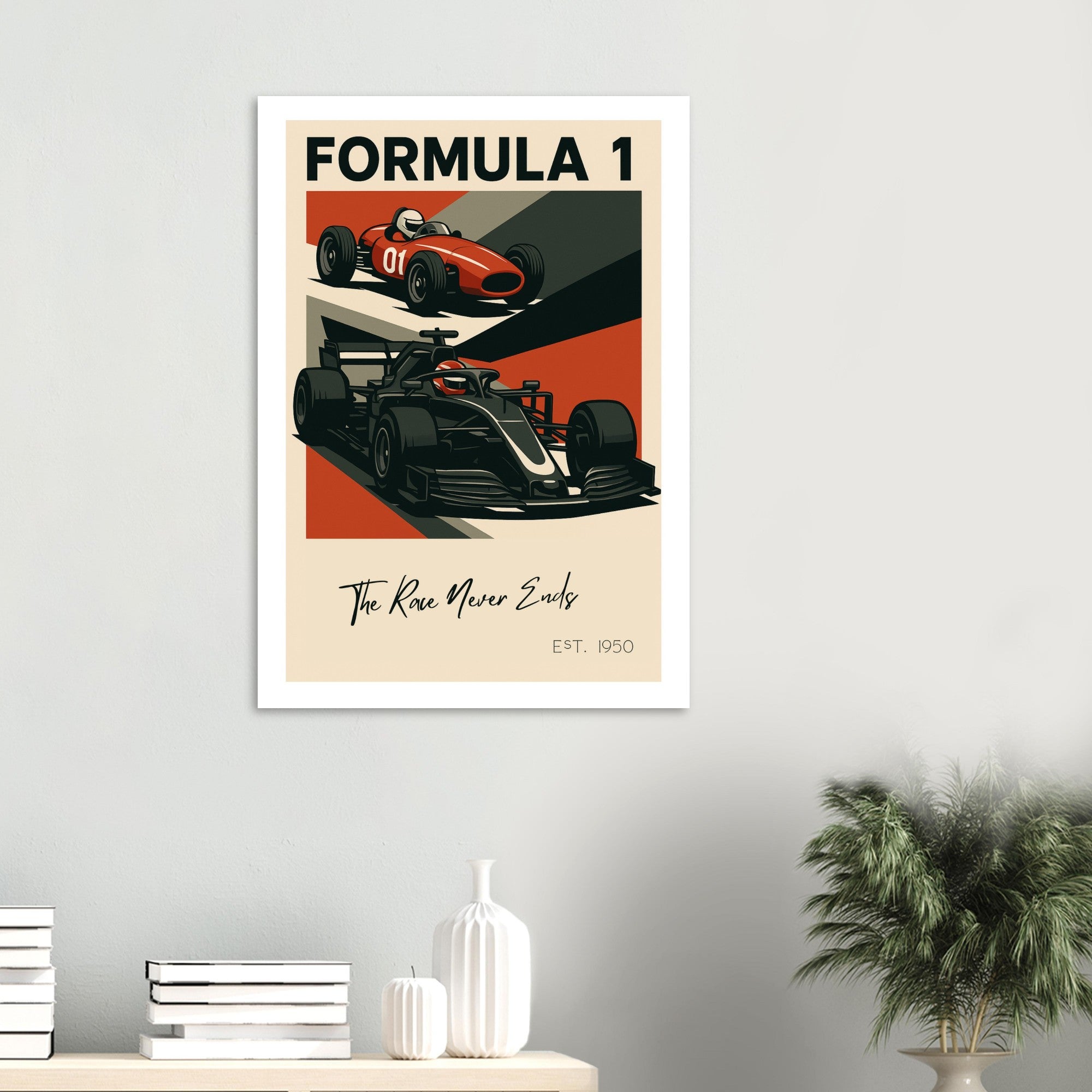 Vintage to Velocity – “The Race Never Ends” Poster