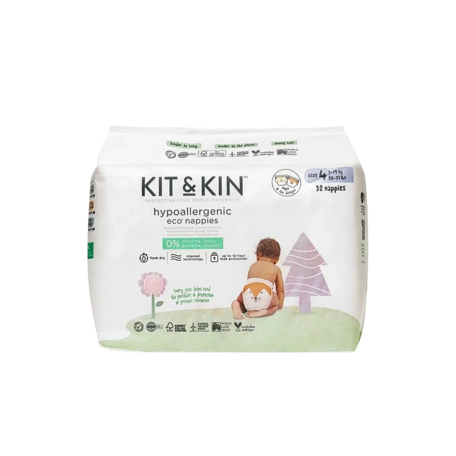 Kit & Kin Nappies Size 4 - 32 nappies – High Glamour