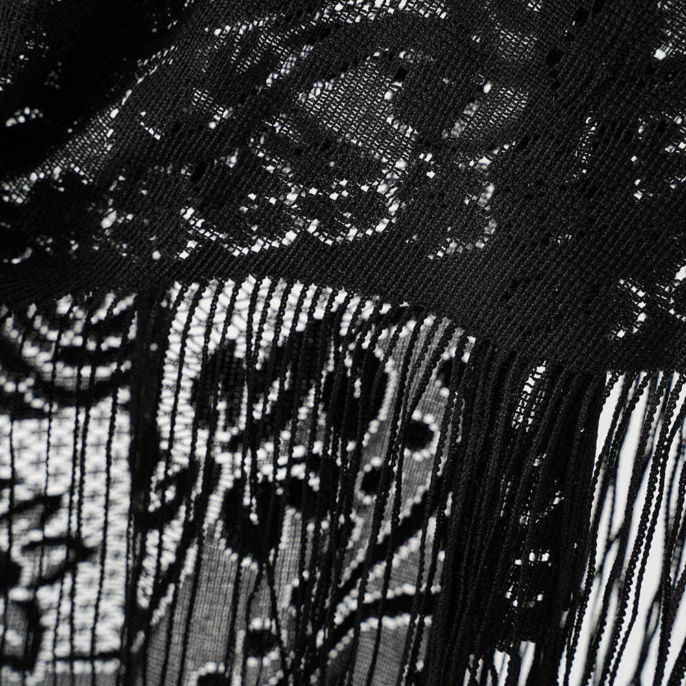 Jacquard Border Casual Shawl For Women
