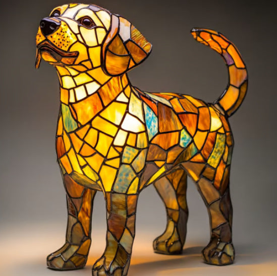 LED Small Night Lamp Art Animal Statue Creative Home Desktop Decoration