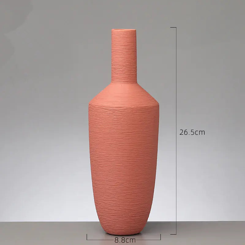 Modern Minimalist Ceramic Vase – Colorful Decorative Vases for Home