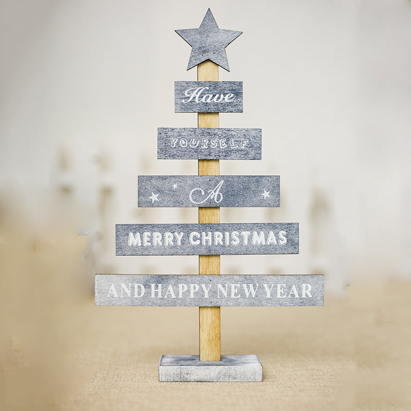 Creative Painted Letter Christmas Tree Ornaments