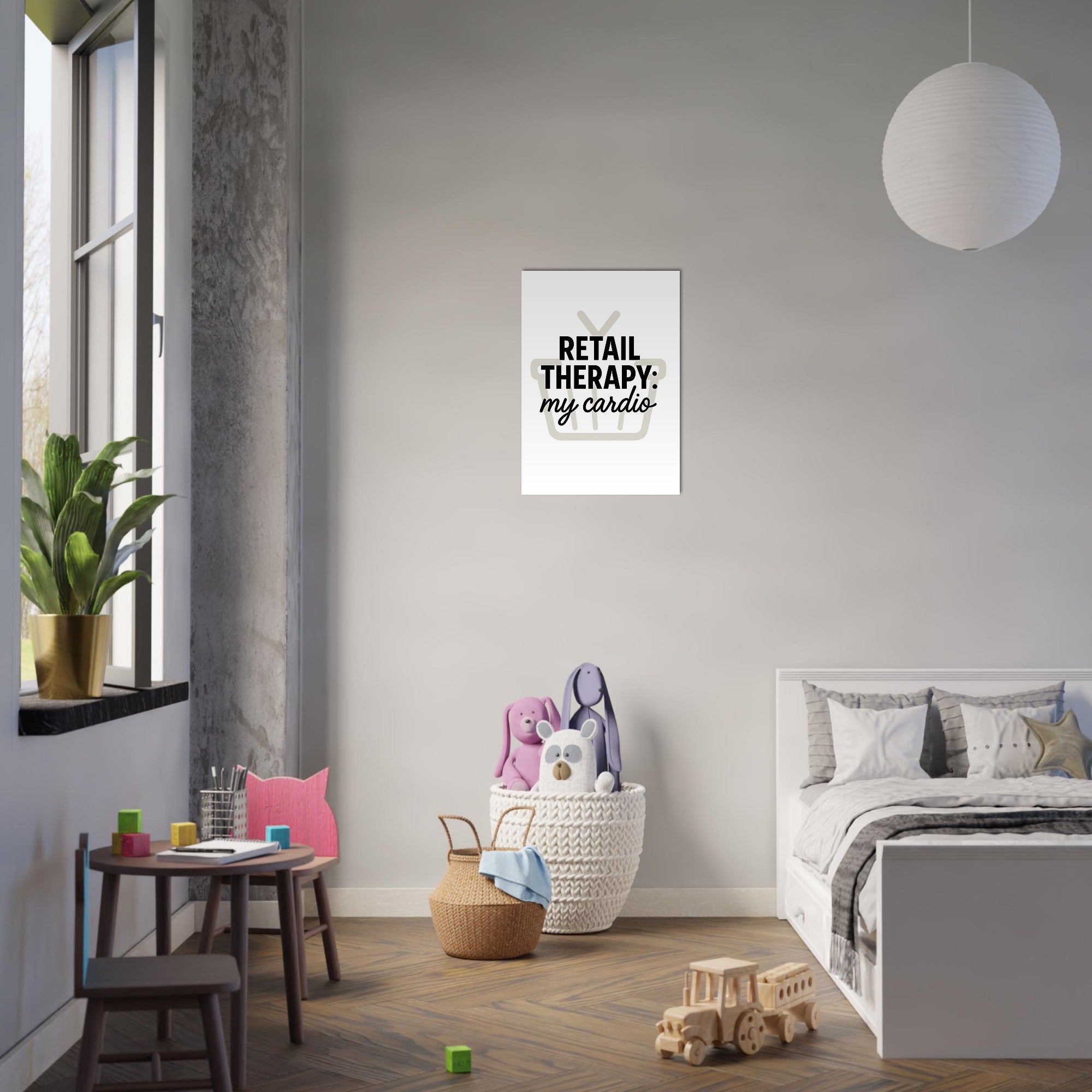 Retail Therapy Poster with Quote: MY Cardio - Fun Wall Art for Home Decor
