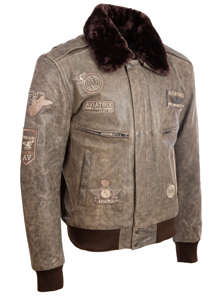 YBOB Men's Air Force Jacket - Desert Tan