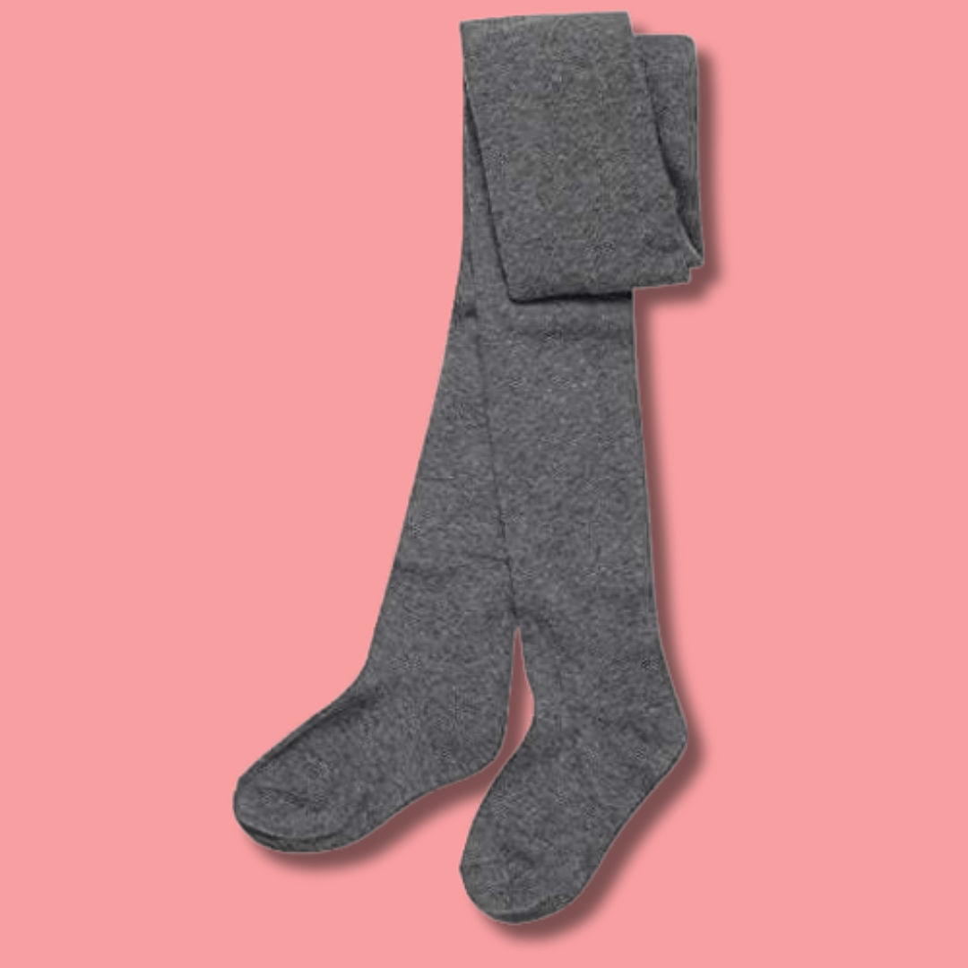 3 Pairs Girls Cotton Lycra Back To School Tights Cotton Rich Long Socks Stylish Comfortable Durable For Uniforms Everyday Wear Ages 3-12 Years by Sock Stack