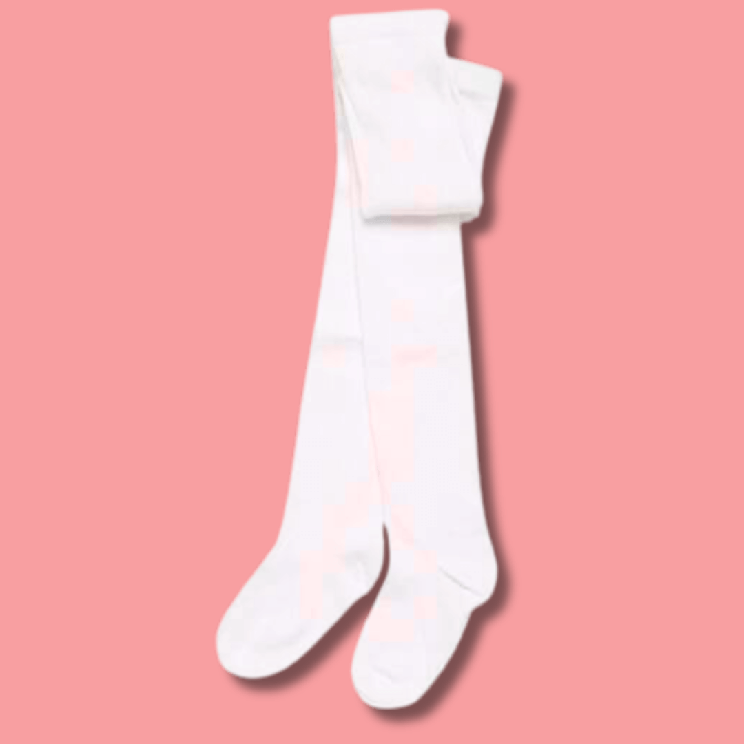 3 Pairs Girls Cotton Lycra Back To School Tights Cotton Rich Long Socks Stylish Comfortable Durable For Uniforms Everyday Wear Ages 3-12 Years by Sock Stack