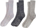 3 Pairs Womens Natural Thermal Alpaca Wool Socks Ultra Soft Warm Winter Boot Socks Non Slip Grippers Cute Nordic Designs Sizes UK 4-7 Daisy Dreamer