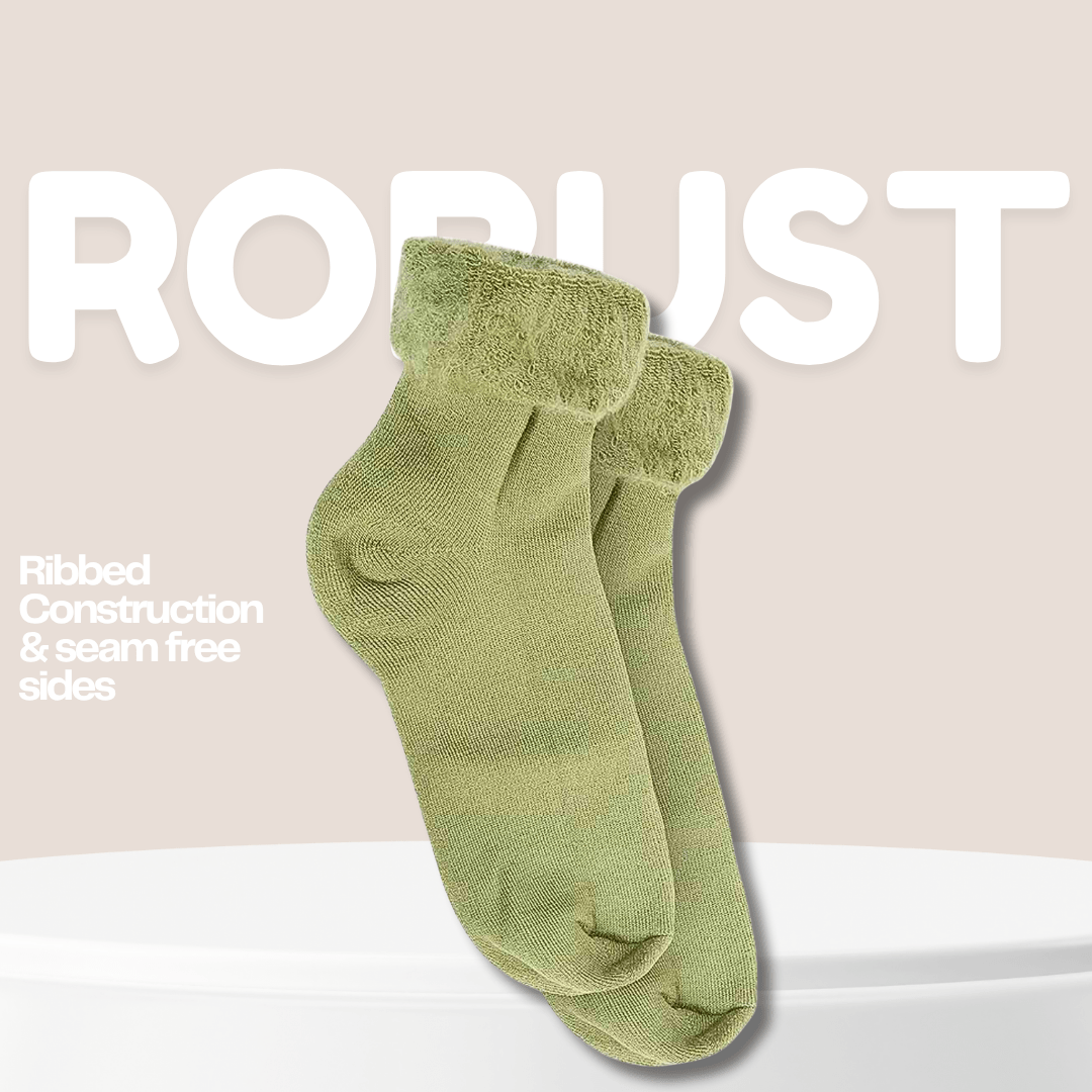 6 Pairs Women's Thermal Bed Socks Super Soft Cozy Winter Slipper Socks Anti-Slip Multiple Colors Warm Snug Fit UK Sizes 4-7 by Sock Stack