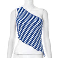 Off-shoulder Pullover Irregular Short T-shirt With Curled Hem