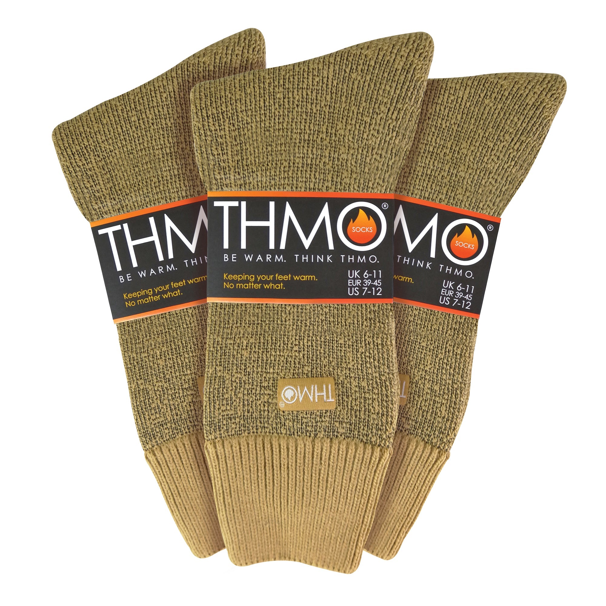 Mens Thick Winter Thermal Socks with Seamless Toe (Multipack Options)