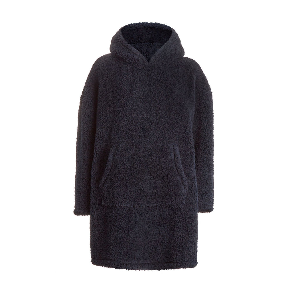 Mens Borg Fleece Hoodie: Oversized Sherpa Wearable Hooded Blanket