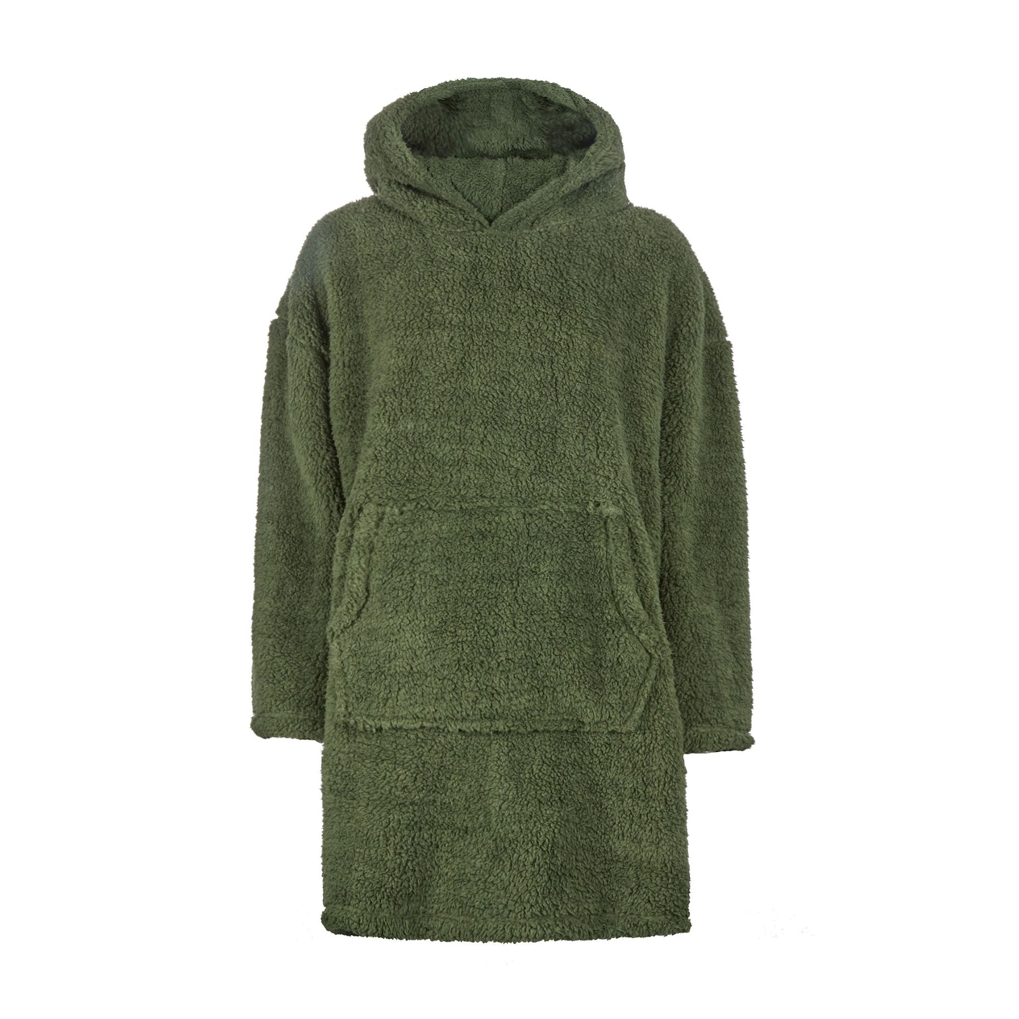 Mens Borg Fleece Hoodie: Oversized Sherpa Wearable Hooded Blanket