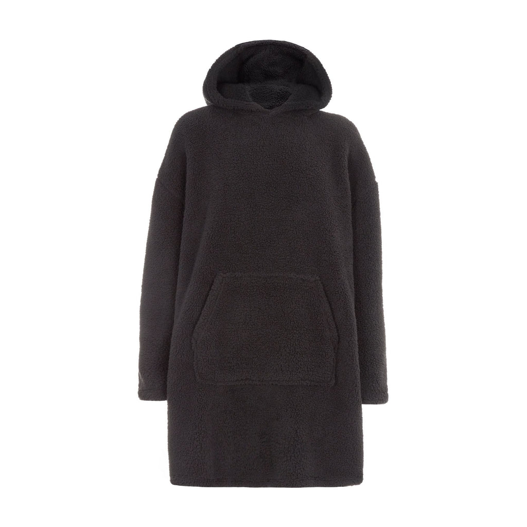 Mens Borg Fleece Hoodie: Oversized Sherpa Wearable Hooded Blanket