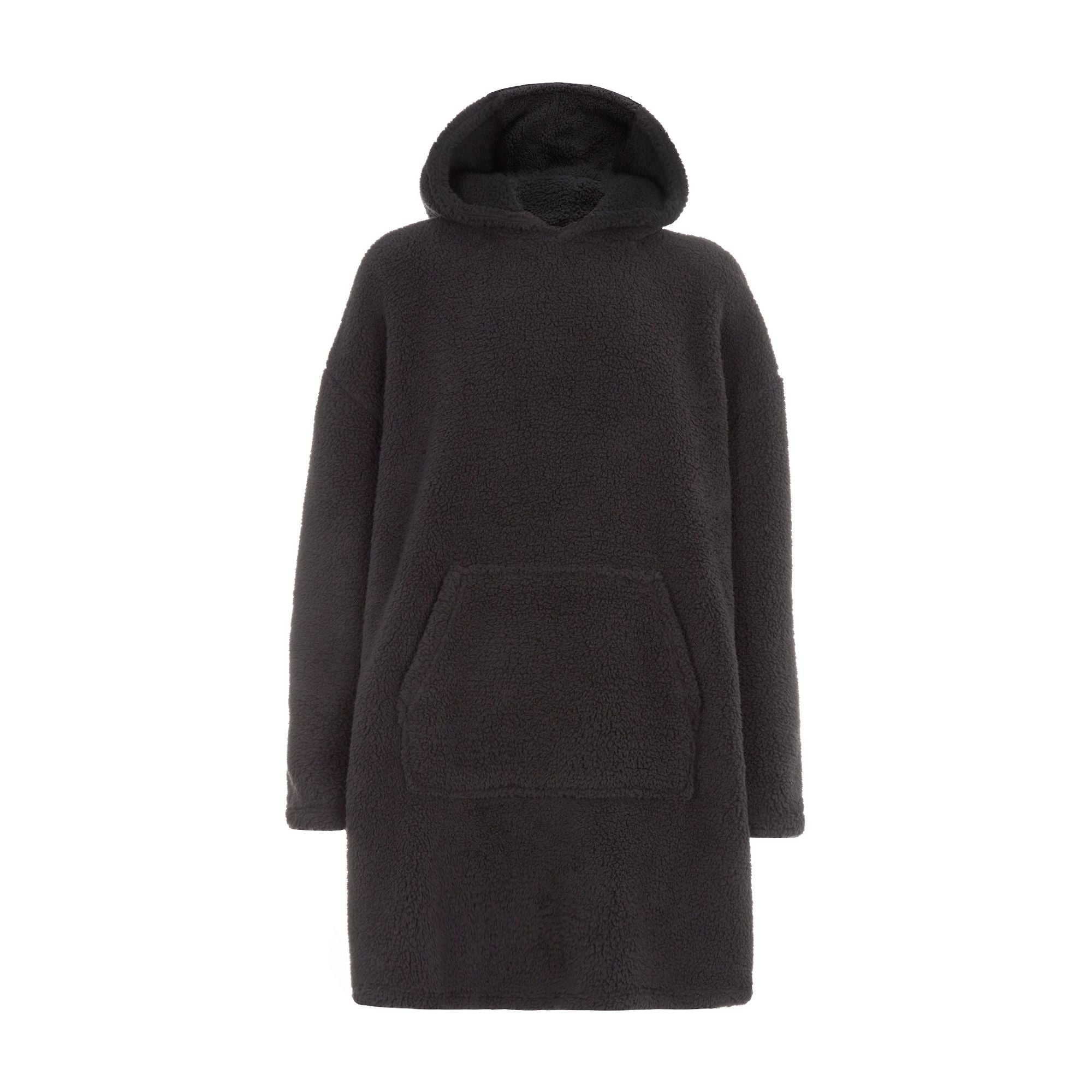 Mens Borg Fleece Hoodie: Oversized Sherpa Wearable Hooded Blanket