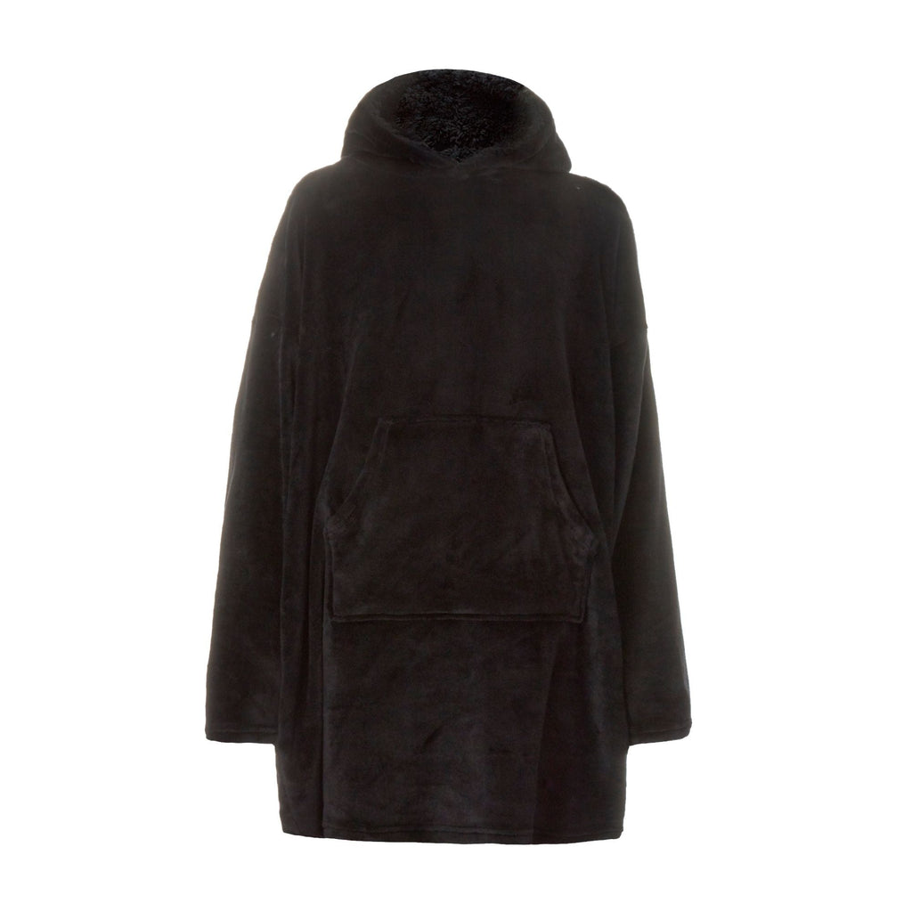 Mens Borg Fleece Oversized Hoodie | Cozy Wearable Blanket with Long Sleeves