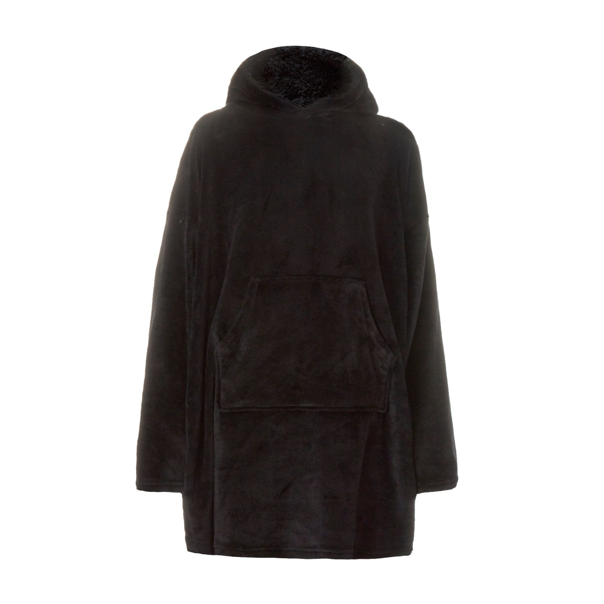 Mens Borg Fleece Oversized Hoodie | Cozy Wearable Blanket with Long Sleeves