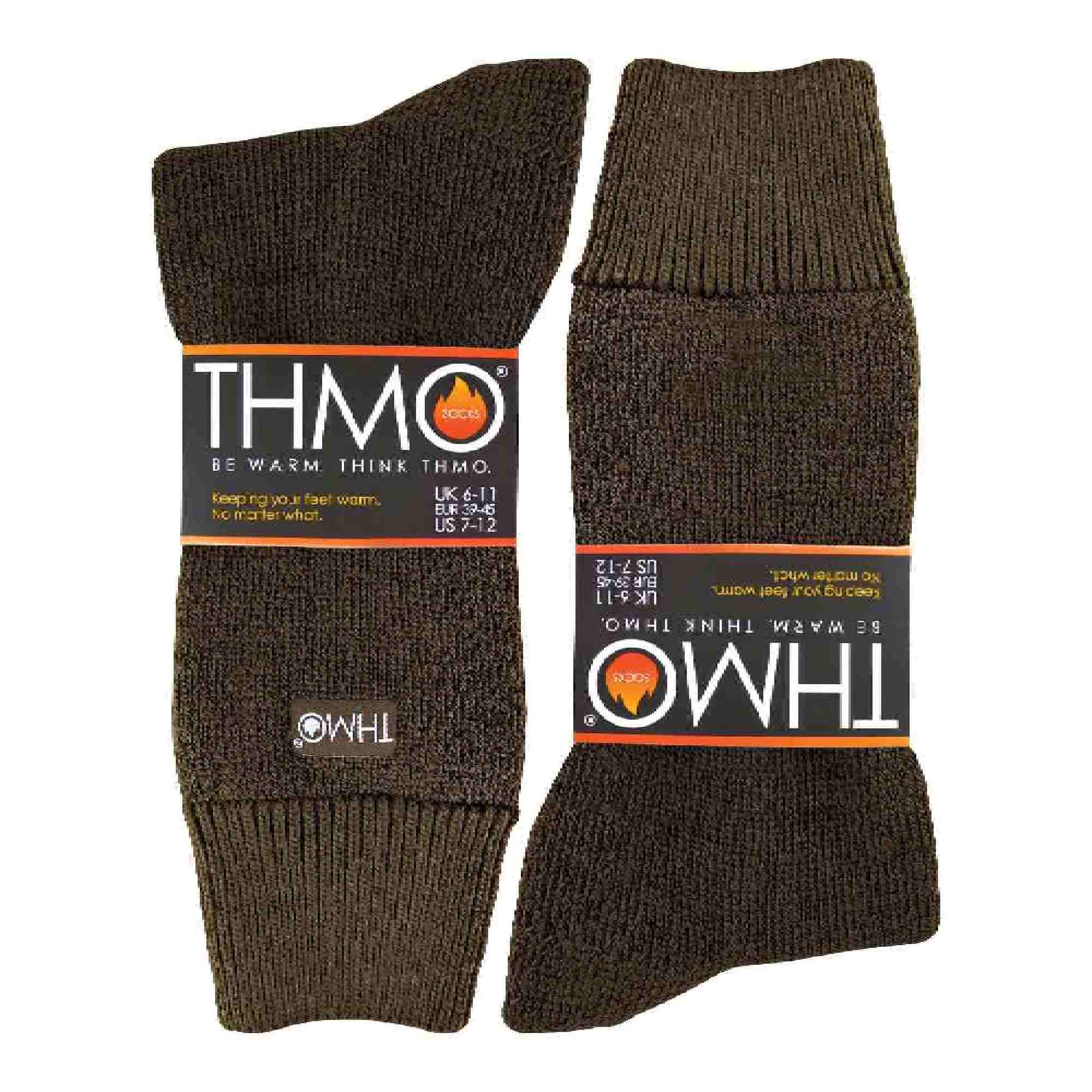 Mens Thick Winter Thermal Socks with Seamless Toe (Multipack Options)