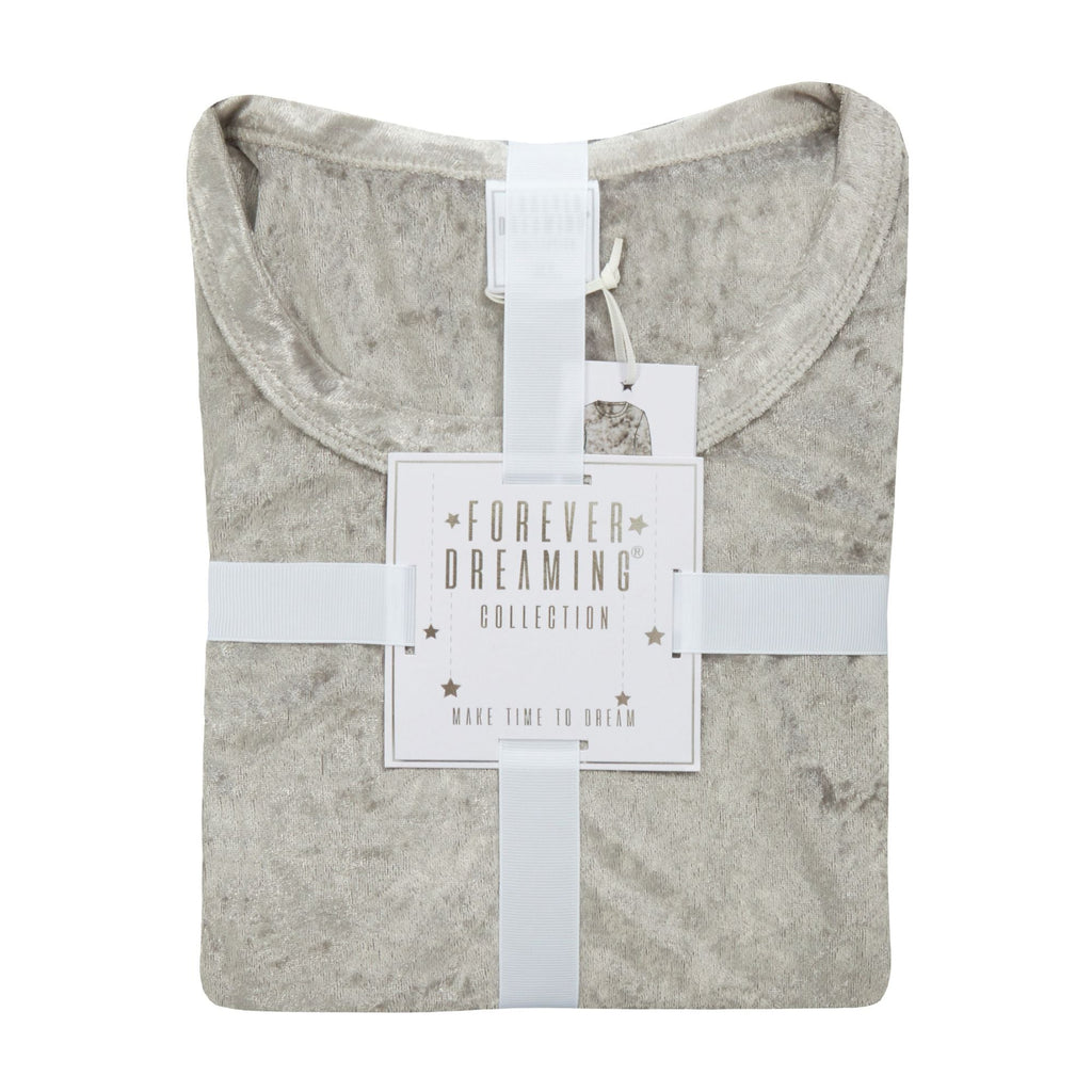 Ladies Velvet Lounge Suit: Cozy Crushed Fleece Pyjamas Set for Winter Comfort
