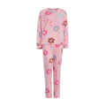 Ladies Warm Fleece Pyjama Sets with Long Sleeves Loungewear Tops & Bottoms