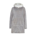 Ladies Sherpa Fleece Hooded Blanket: Zip Up Oversized Hoodie Wearable Blanket