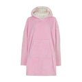 Ladies Fleece-Lined Oversized Hoodie: Snuggle Blanket with Sleeves & Pocket