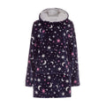 Ladies Fleece Donut Printed Oversized Blanket Hoodie with Kangaroo Pockets