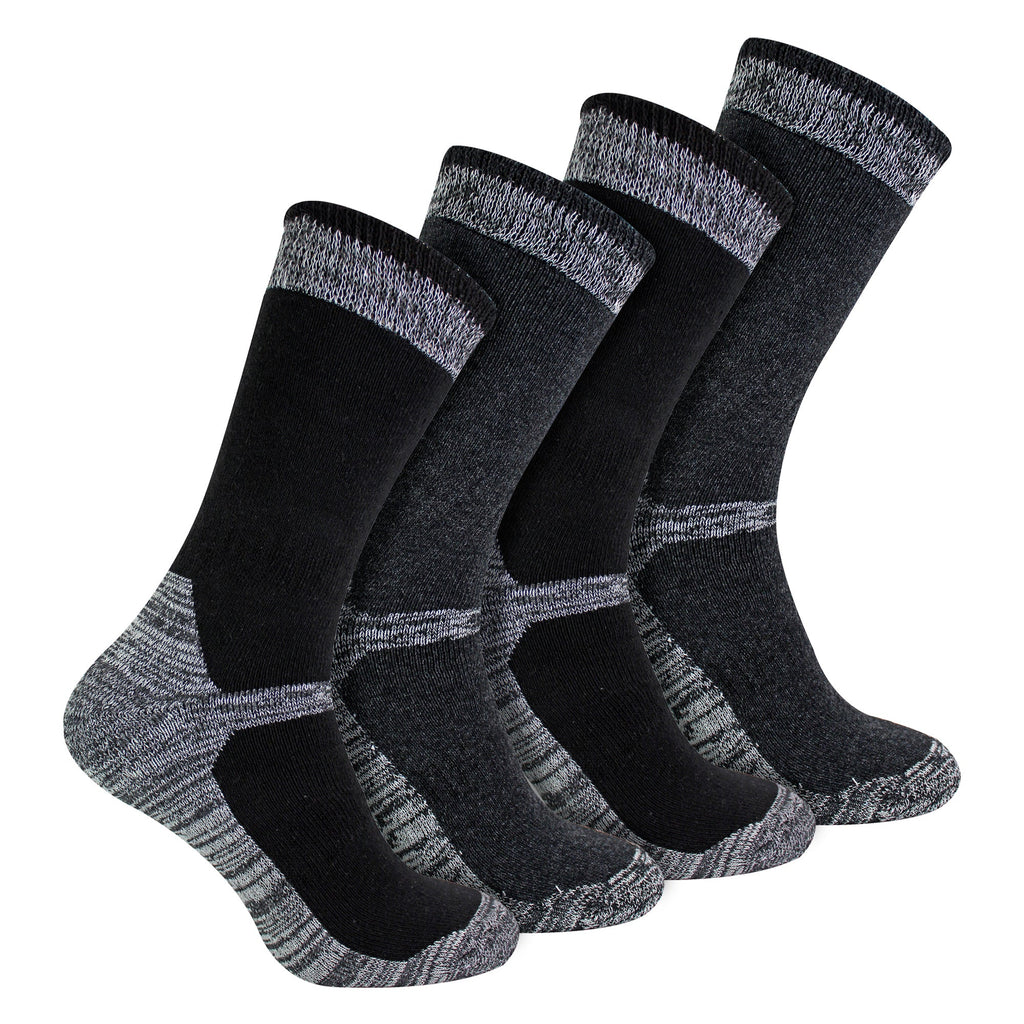 4 Pack Mens Cotton Reinforced Industrial Outdoor Work Socks