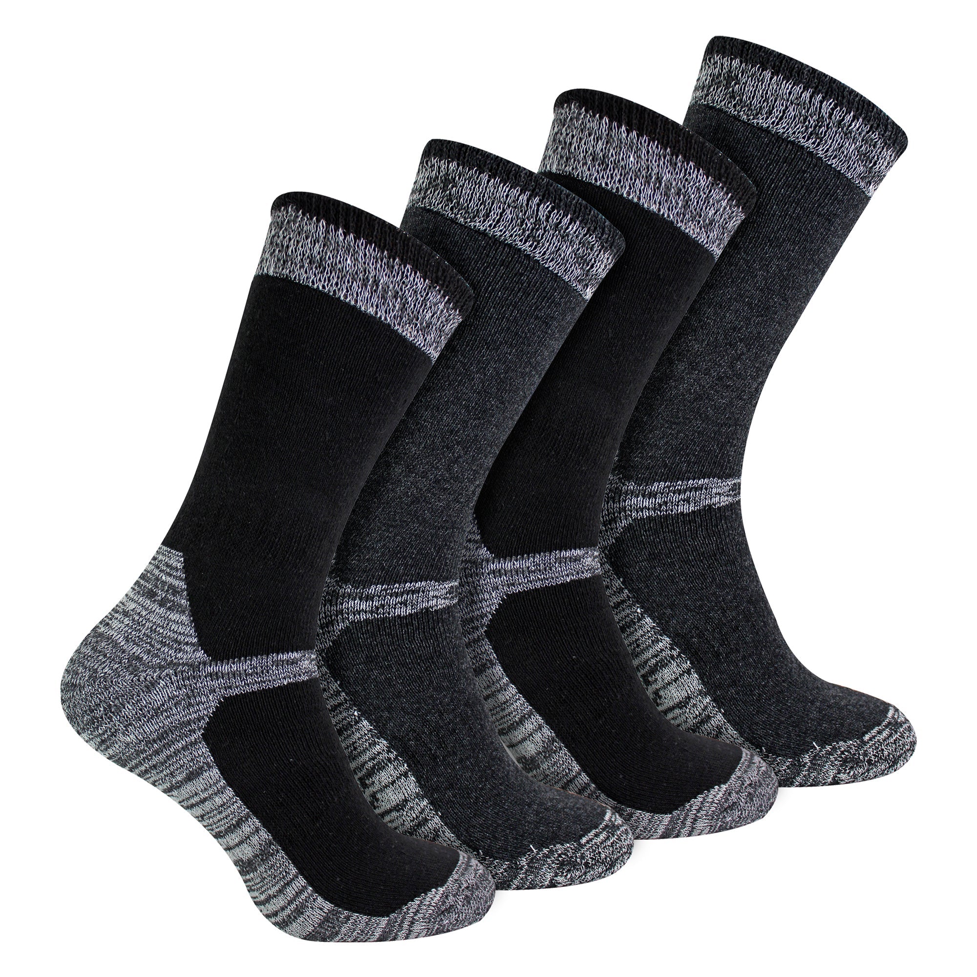 4 Pack Mens Cotton Reinforced Industrial Outdoor Work Socks