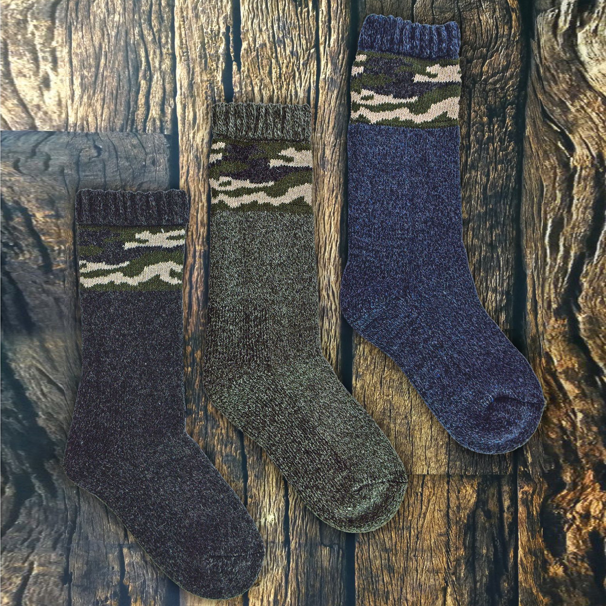 3 Pack Mens Thick Warm Merino Wool Socks