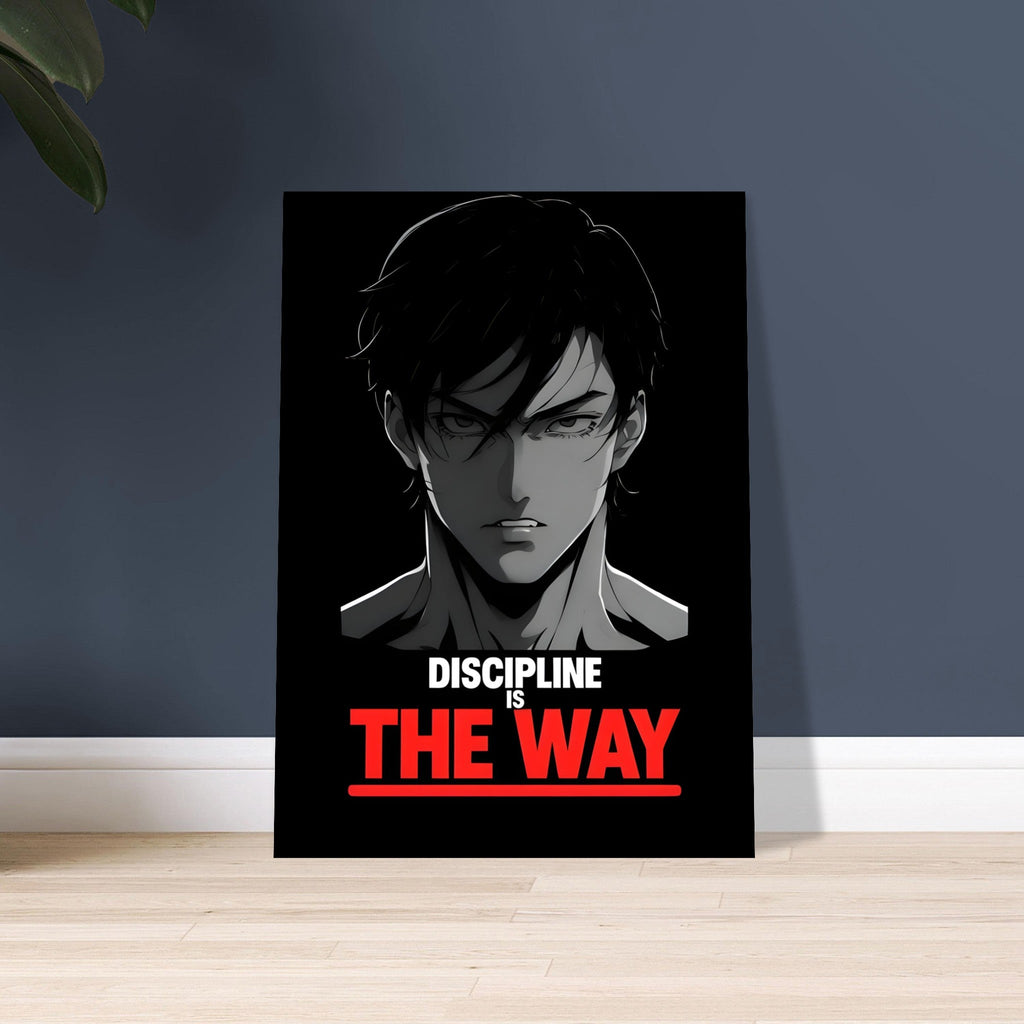Discipline is the Way - Anime Motivational Wall Art | Empowering Semi-Gloss Print | Inspirational Anime Poster for Home & Office Decor