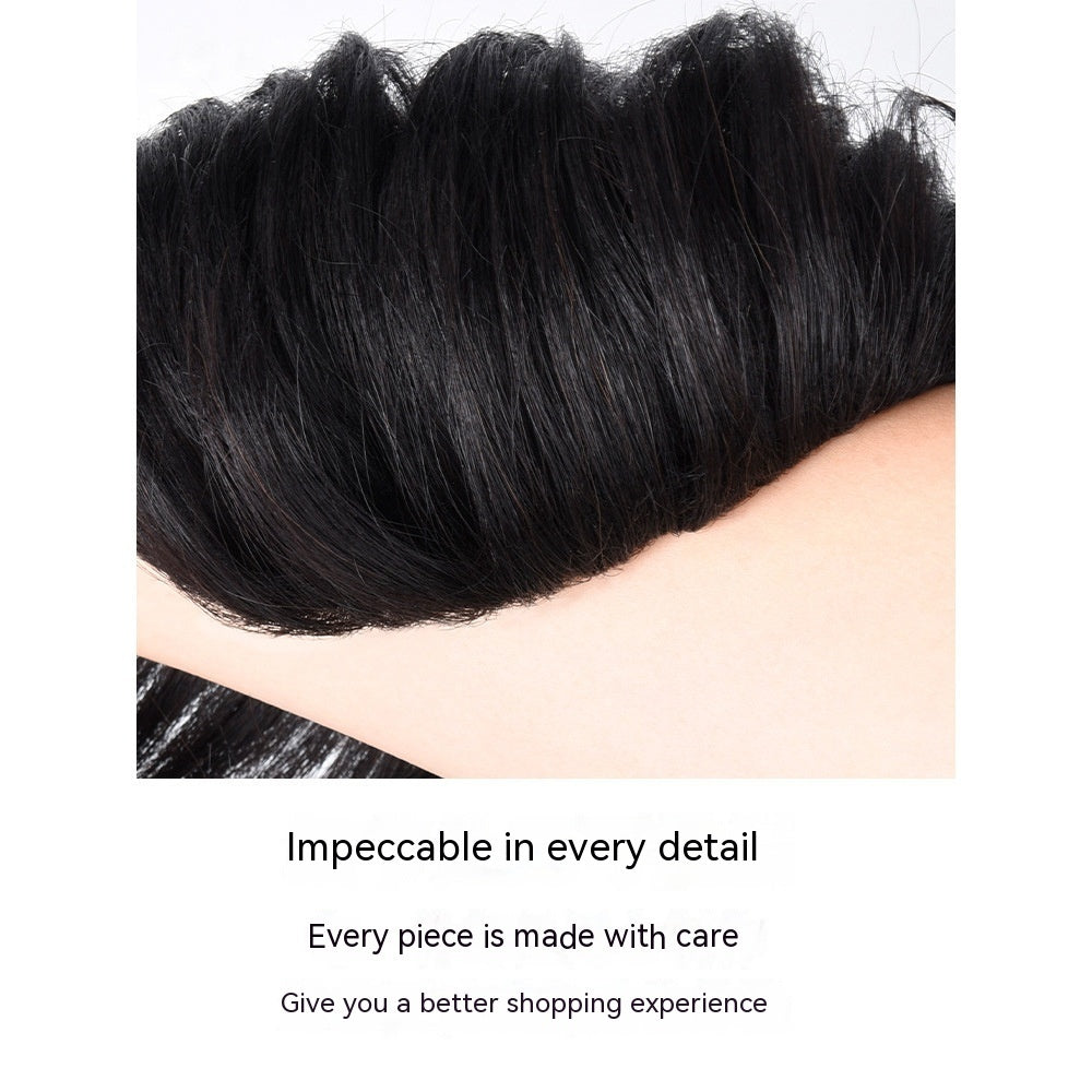 Men's Wig Big Back Head Aircraft Head Invisible Hair Supplementing Piece