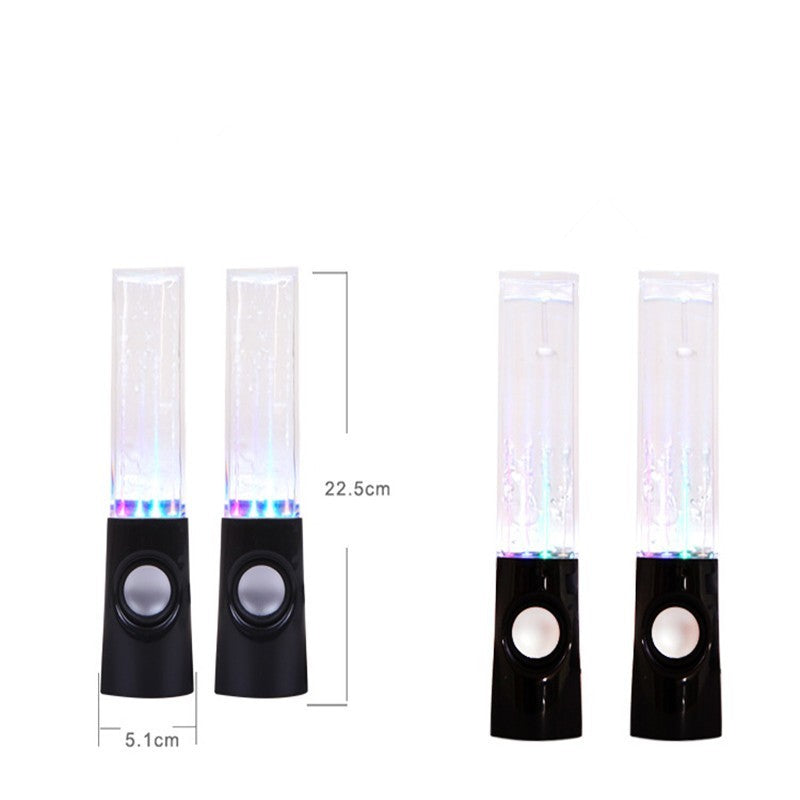 LED Dancing Water Fountain Bluetooth Speaker - Wireless Light Show Music Speaker for Home Party & Desk Decor