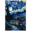 Starry Night Inspired Fine Art Print | Van Gogh Masterpiece Reproduction Poster | Classic Wall Decor