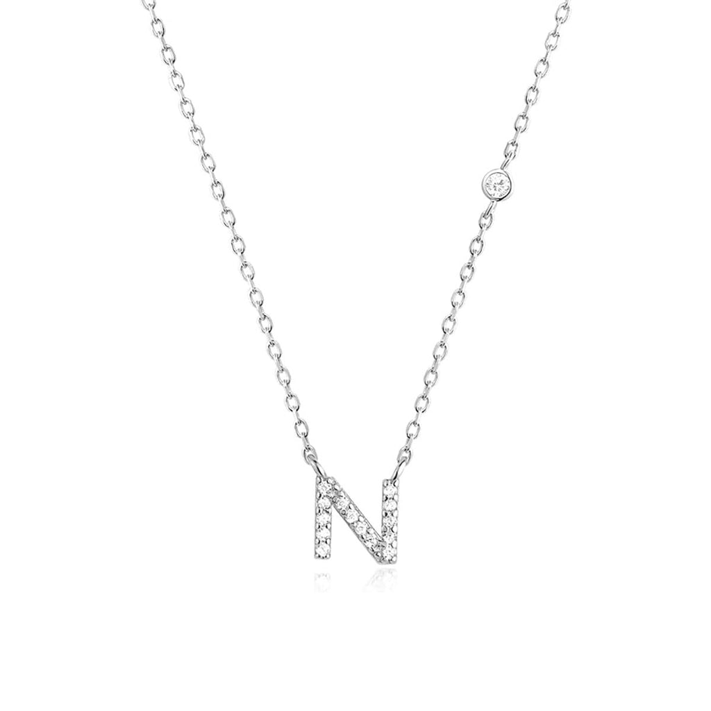 Fashion Jewelry Luxury Gold Color A-Z 26 Letters Necklace CZ Pendant For Women Cute Initials Name Necklace Fashion Party Wedding Jewelry Gift