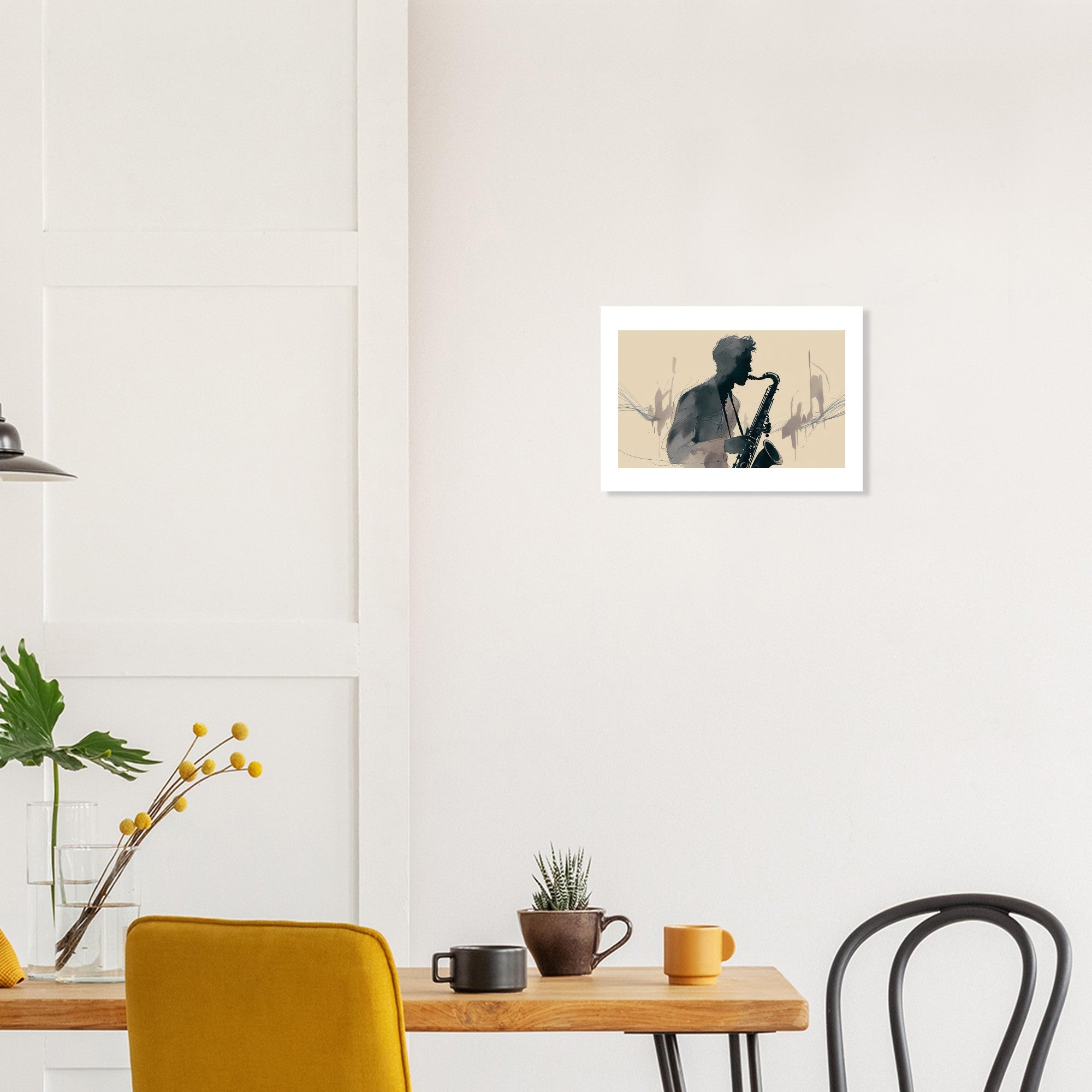 Saxophone Player Wall Art | Abstract Jazz Poster