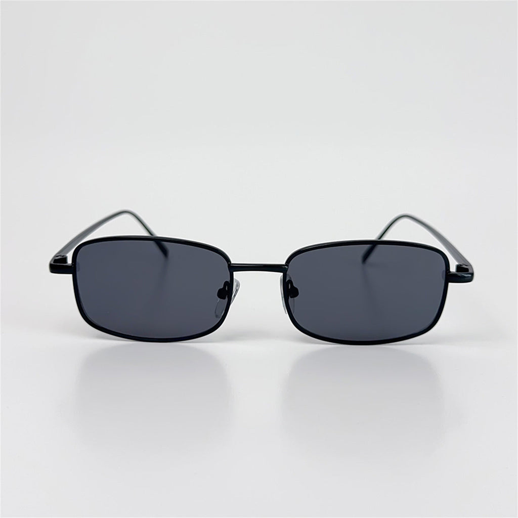 Retro Small Box Square Metal Glasses
