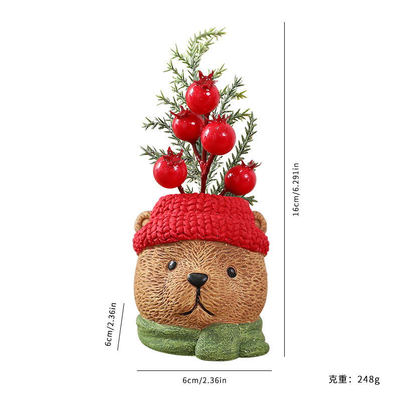 Resin Christmas Doll Santa Claus Snowman Decorations Ornaments